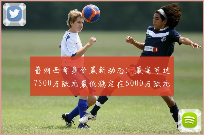 普利西奇身价最新动态：最高可达7500万欧元最低稳定在6000万欧元